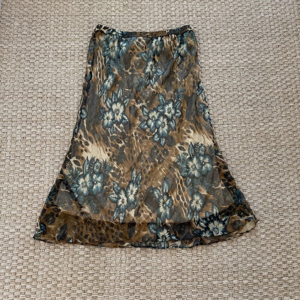 Vintage JMB Signature Women’s Midi Skirt Size 1X Floral Print